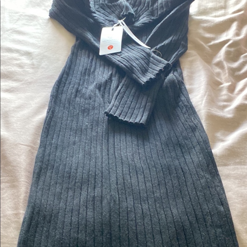 Ladies large knit turtle neck dress